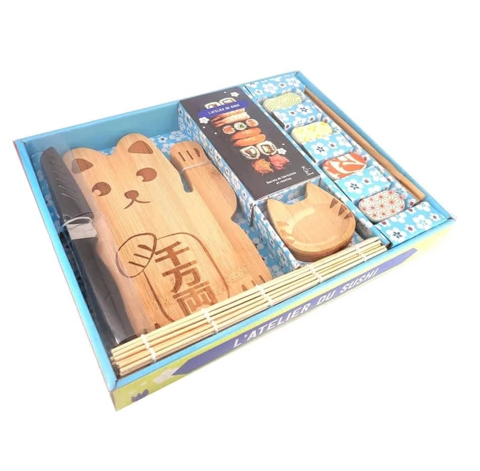 COFFRET L'ATELIER DU SUSHI - SECRETS DE FABRICATION ET RECETTES