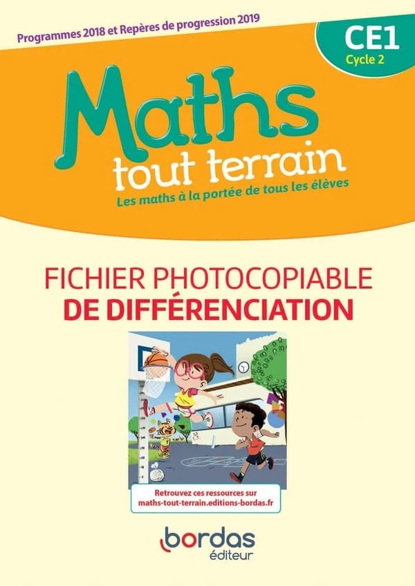 Maths tout terrain : CE1 ; fichier de différenciation (édition 2020)