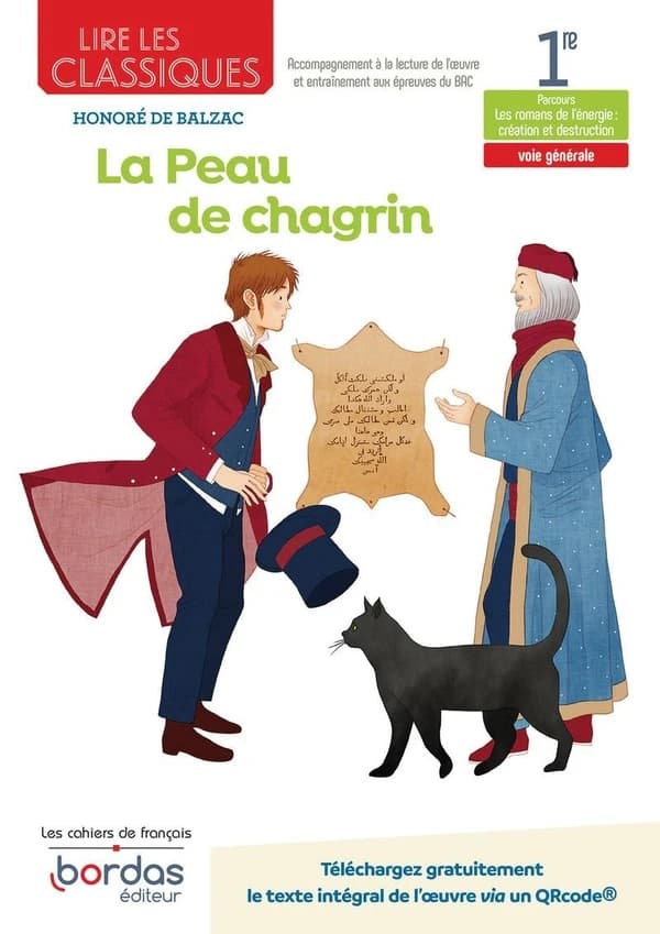Lire les classiques : la peau de chagrin d'Honoré de Balzac ; 1re (édition 2022)
