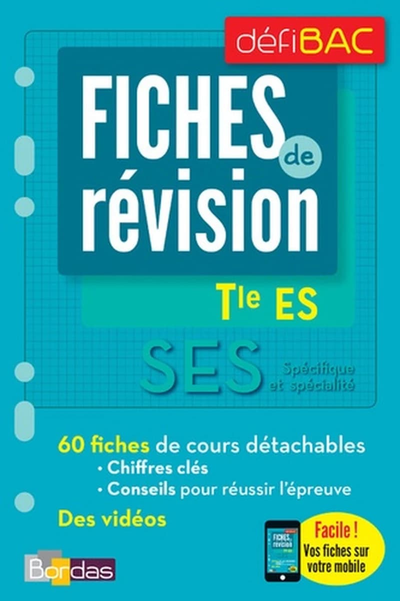 SES Tle ES Spécifique et spécialité - Fiches de révision