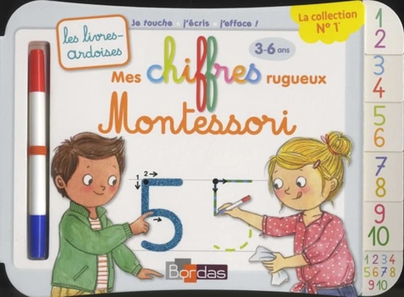 Mes chiffres rugueux Montessori. 3-6 ans