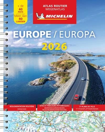 Atlas Europe 2026 - Atlas Routier et Touristique (A4-Spirale) (Nouvelle éd.)