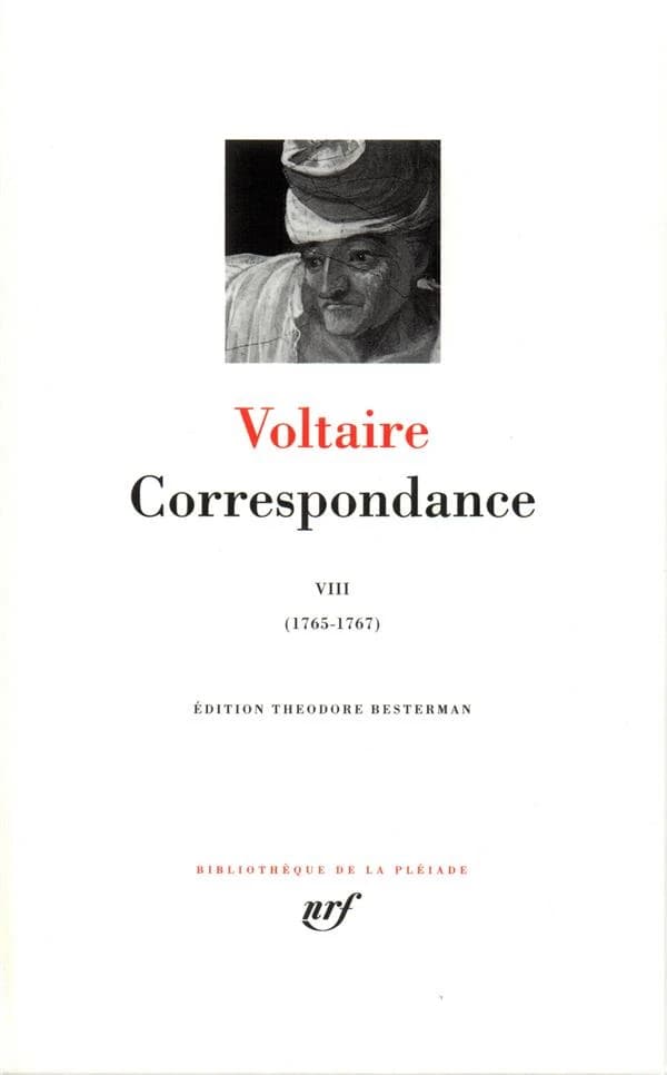 Correspondance Tome 8 ; avril 1765