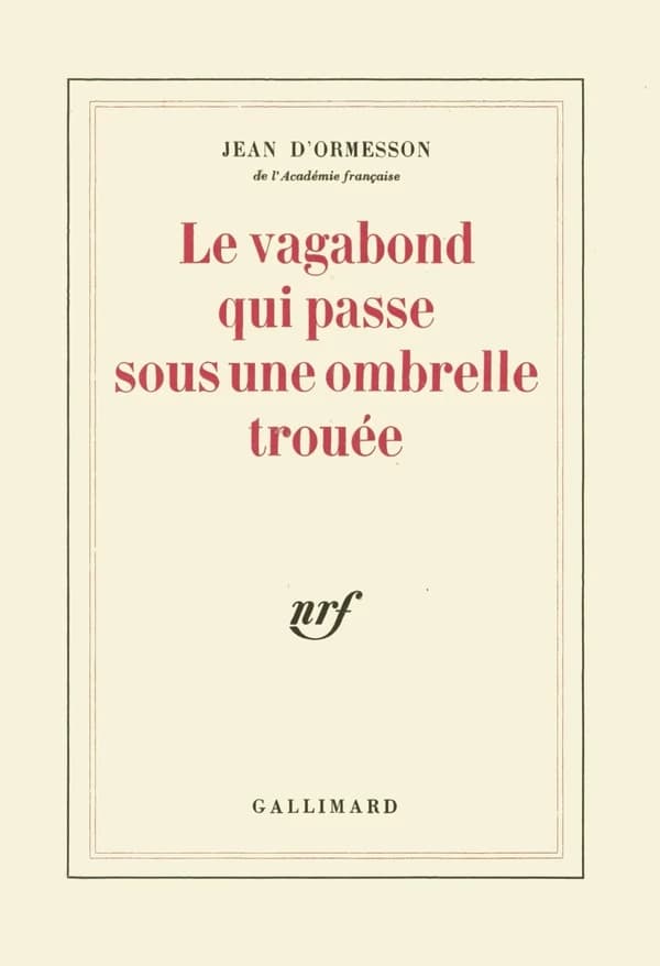 "Le Vagabond qui passe sous une ombrelle trouée"