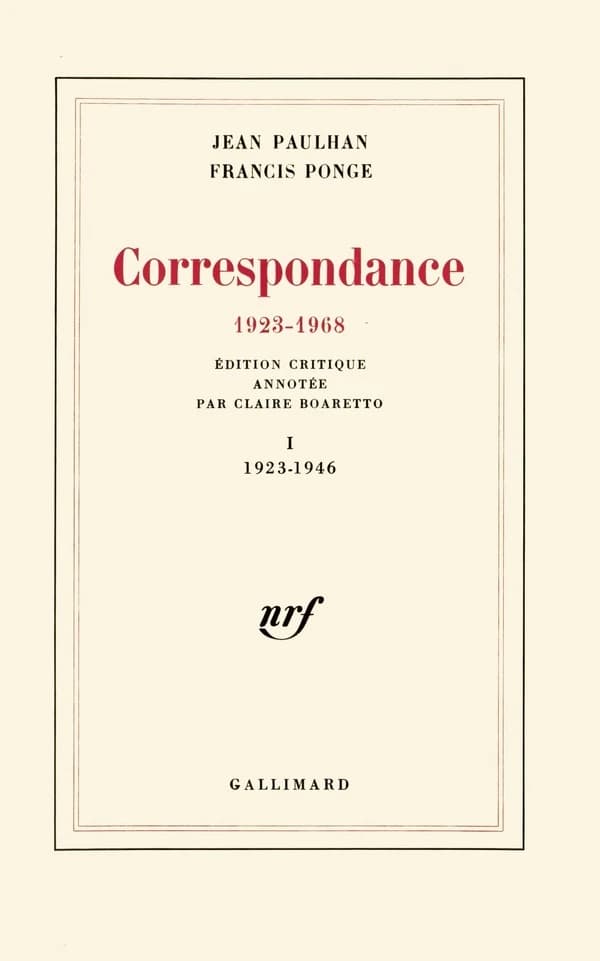 Correspondance : 1923-1968