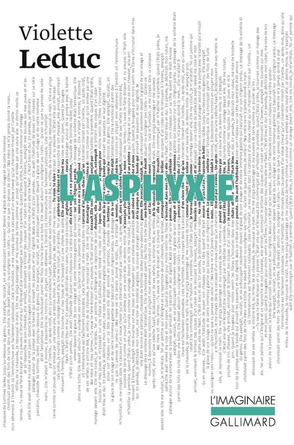 L'Asphyxie