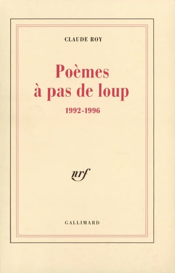 Poèmes à pas de loup : 1992-1996