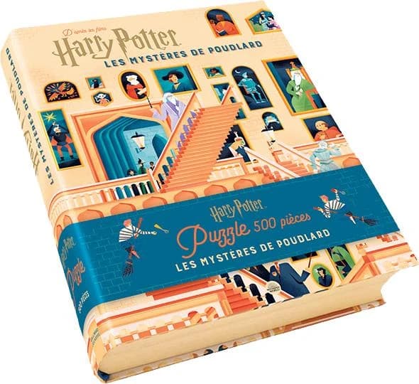 Harry Potter : les mystères de Poudlard ; livre et puzzle