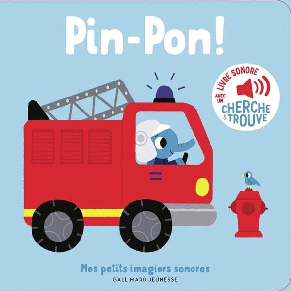 Pin-pon ! : livre sonore avec un cherche & trouve