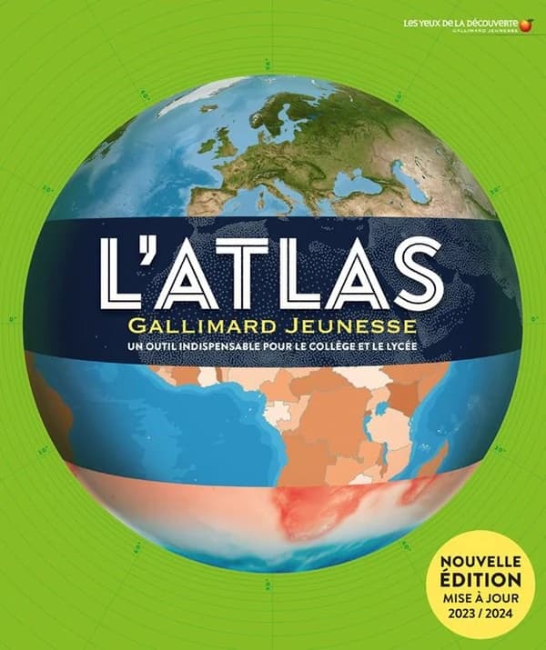 L'Atlas Gallimard Jeunesse : un outil indispensable pour le collège et le lycée (Nouvelle édition mise à jour) cartographie David Roberts