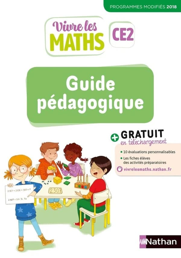 Vivre les maths : guide pédagogique ; CE2 ; programmes modifiées (édition 2019)