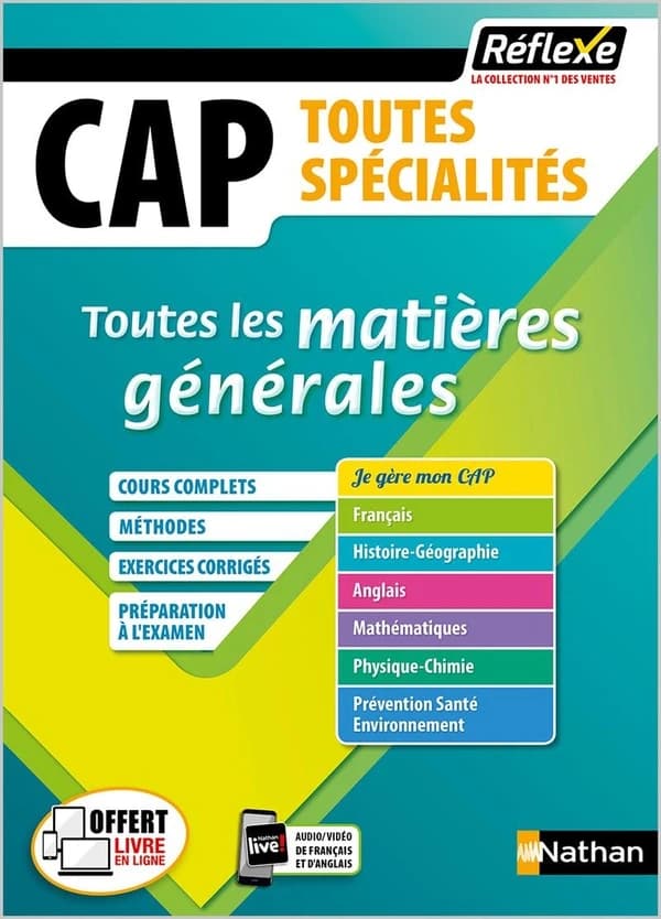 Réflexe CAP Tome 20 : toutes les matières générales ; CAP, toutes spécialités (édition 2020)