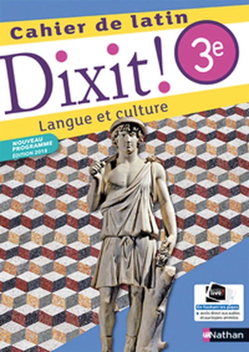 DIXIT ! ; cahier de latin ; 3e (édition 2018)