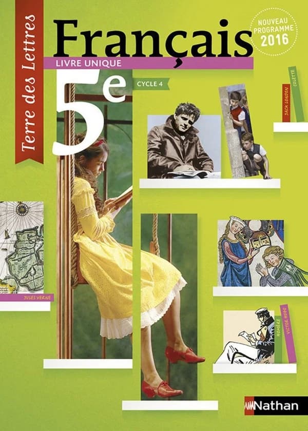 Français 5e, cycle 4 : livre unique : nouveau programme 2016