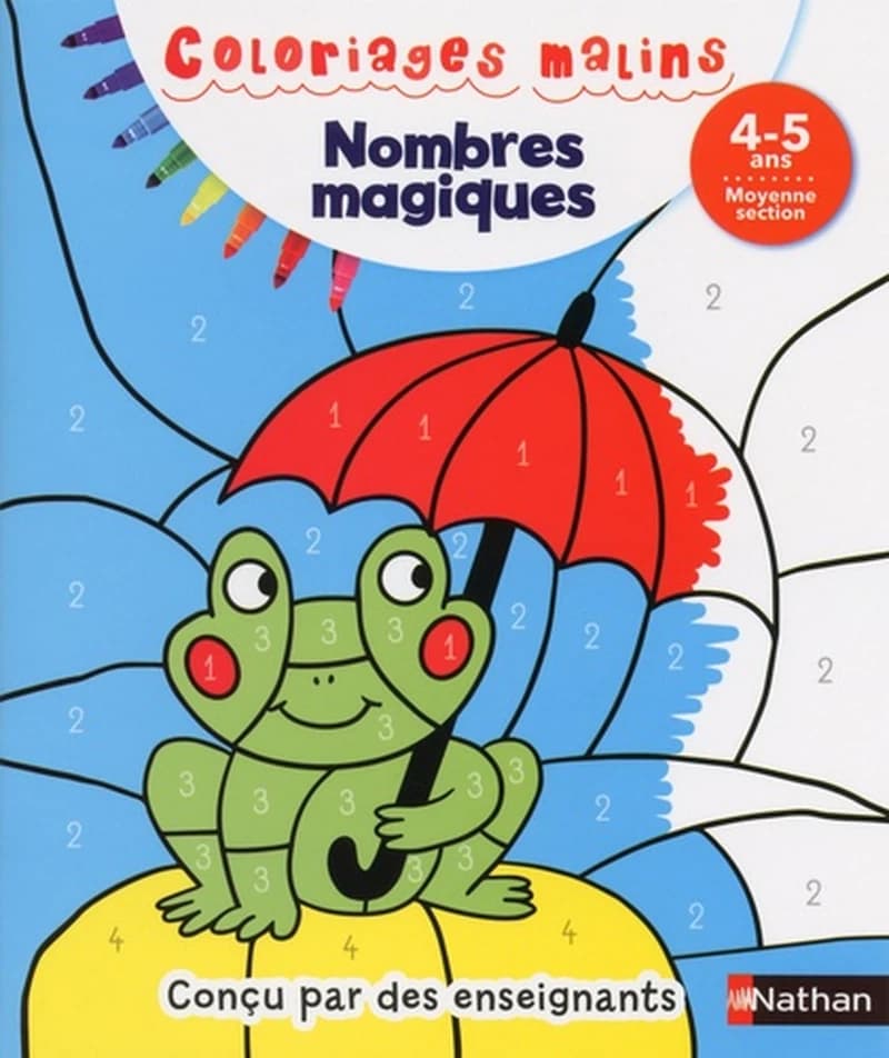 Coloriages malins : nombres magiques ; 4