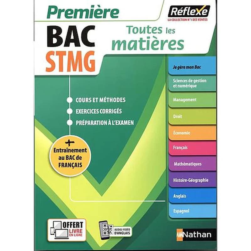 Bac STMG, première : toutes les matières : + entraînement au bac de français (Nouvelle édition)