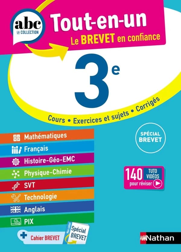 ABC du Brevet tout-en-un : toutes les matières ; 3e ; spécial brevet (édition 2023)