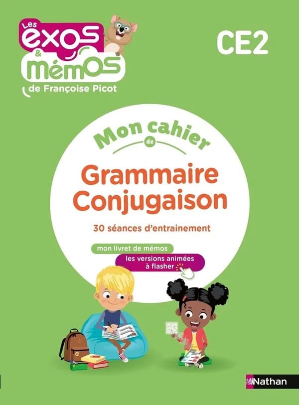 Les exos & mémos : Grammaire, conjugaison ; CE2 ; 30 séances d'entraînement ; cahier de l'élève (édition 2023)