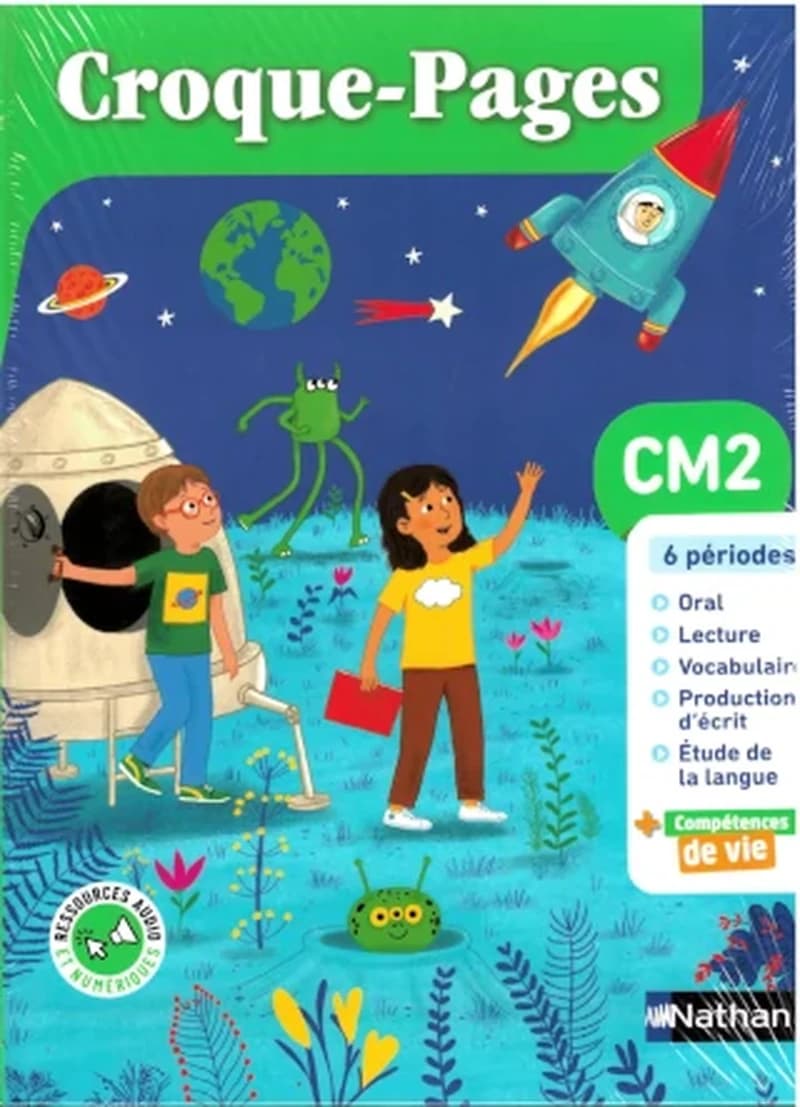 PACK CROQUE - PAGES CM2 - MANUEL ÉLÈVE + CAHIER D'EXERCICES +FICHIER D'ORAL+ALBUM : 25 CONTES DES SAGESSES DU MONDE (ÉDITION 202