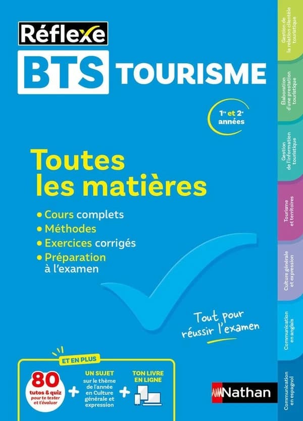Réflexe BTS : Tourisme ; Toutes les matières ; 1re et 2e années (édition 2025)