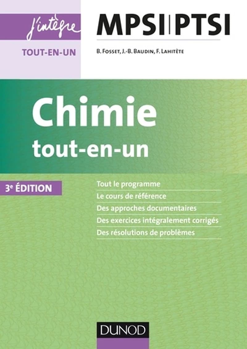CAMPUS CHIMIE TOUT-EN-UN MPSI-PTSI-3E ED