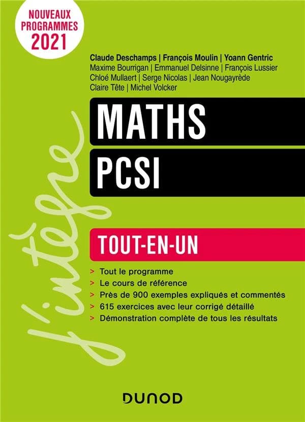 Maths PCSI : tout-en-un