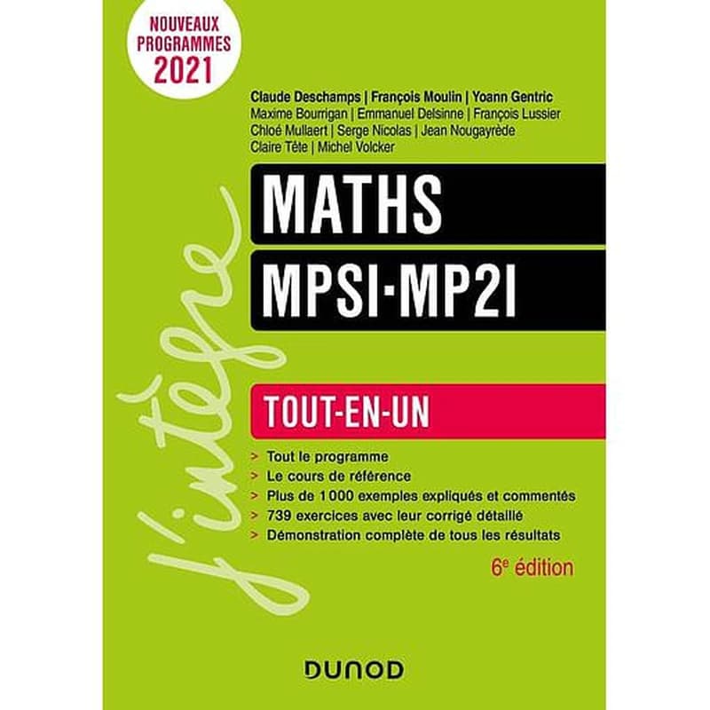 CAMPUS - MATHS MPSI-MP2I - 6E ED. - TOUT-EN-UN