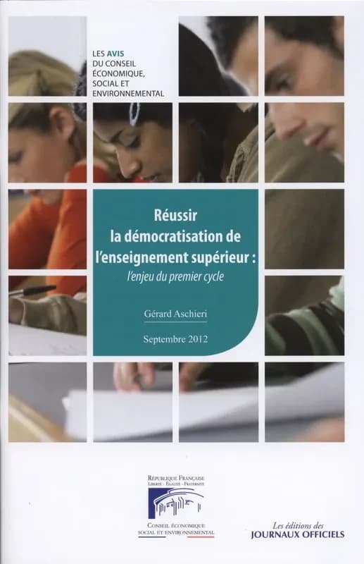 Réussir la démocratisation de l'enseignement supérieur : l'enjeu du premier cycle