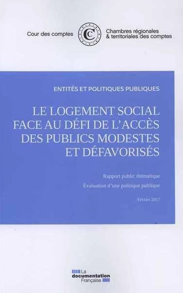 Le logement social face au défi de l'accès des publics modestes et défavorisés : rapport public thématique : évaluation d'une politique publique
