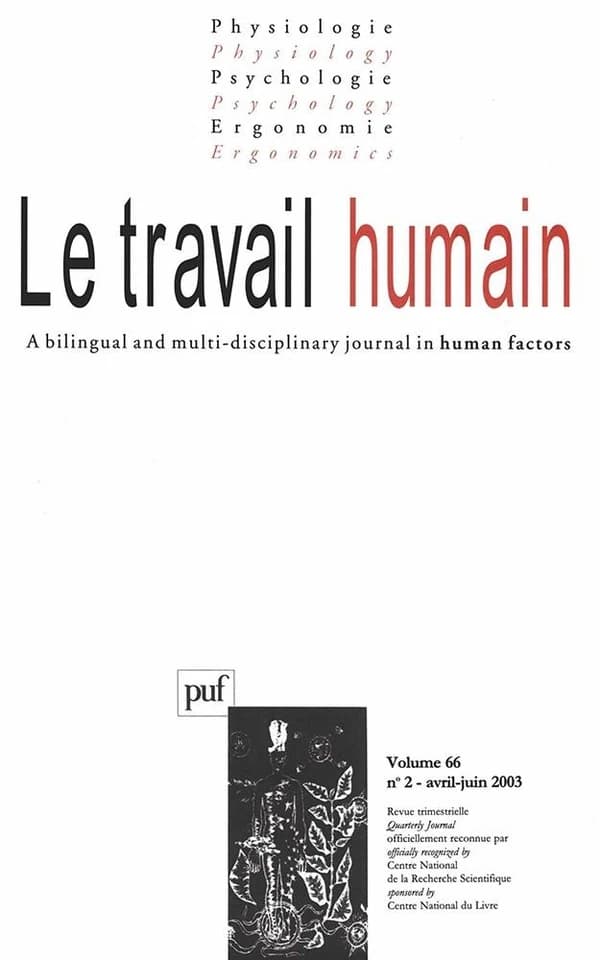REVUE LE TRAVAIL HUMAIN n.66