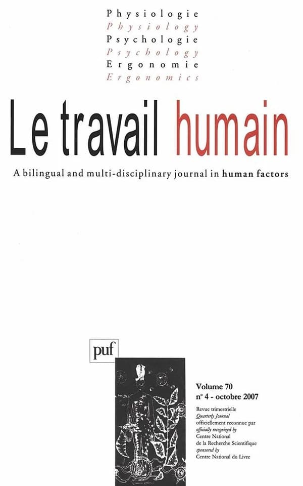 REVUE LE TRAVAIL HUMAIN n.70