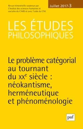 Revue Les études philosophiques n.2017