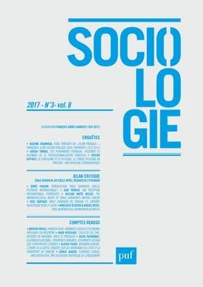 REVUE SOCIOLOGIE n.3 (édition 2017)
