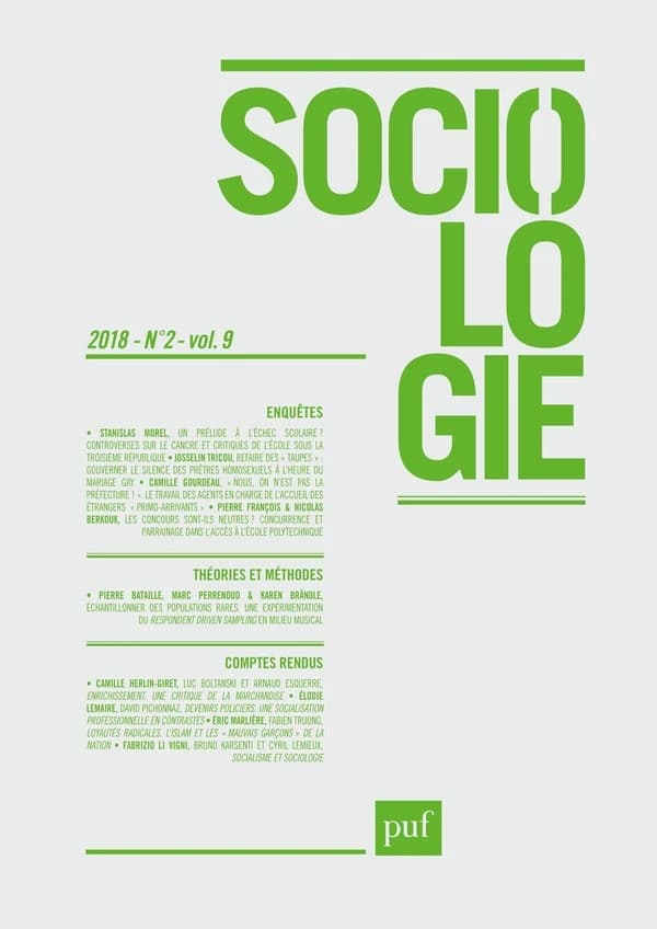 REVUE SOCIOLOGIE n.2 (édition 2018)