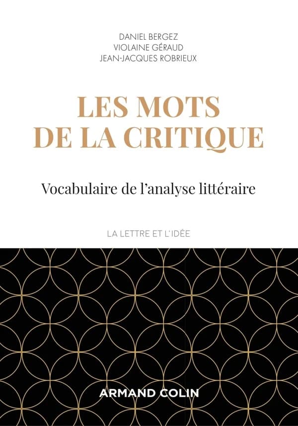 Les mots de la critique : vocabulaire de l'analyse littéraire (4e éd.) Daniel Bergez, Violaine Géraud, Jean-Jacques Robrieux