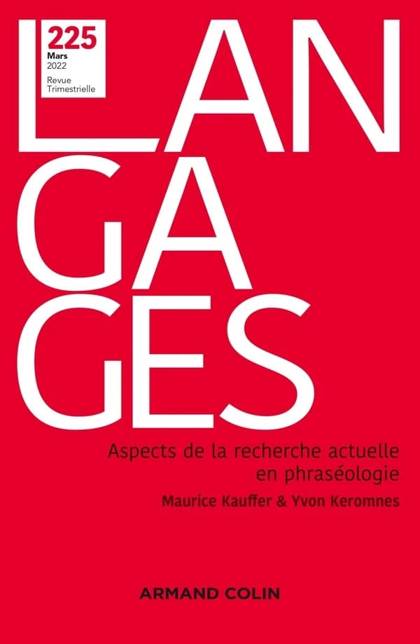 Revue langages n.225 : aspects de la recherche actuelle en phraséologie