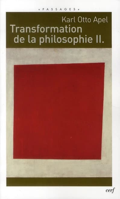 Transformation de la philosophie. II