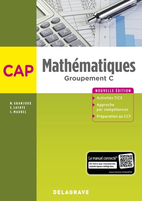 Mathématiques ; groupement C ; CAP ; pochette élève