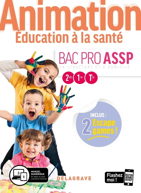 Animation éducation à la santé ; bac pro ASSP 2de 1re tle ; pochette élève (édition 2020)