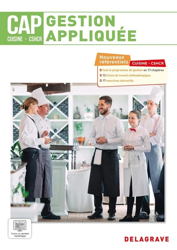 Gestion appliquée : CAP Cuisine et CSHCR