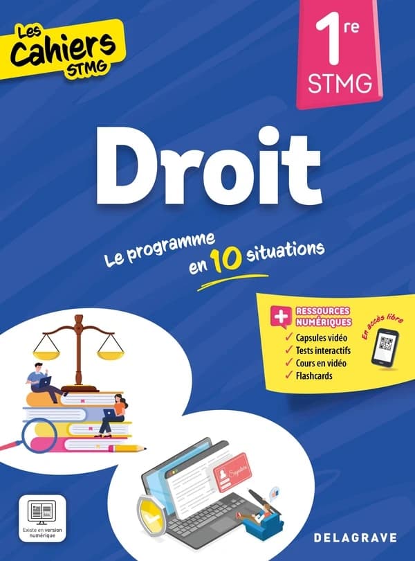 Cahiers STMG Droit 1re STMG (2025)