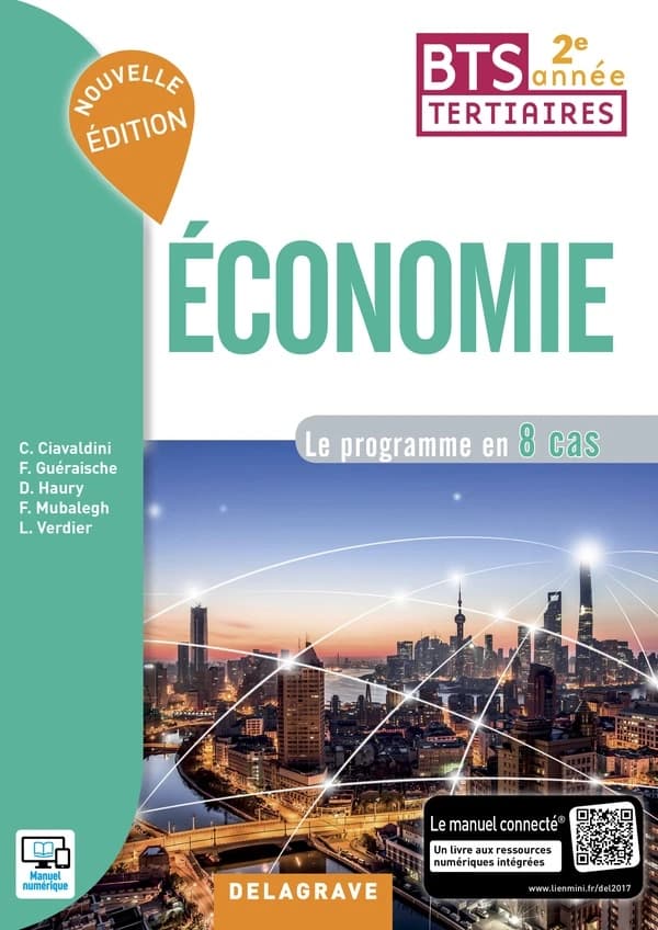 économie ; BTS tertiaires 2e année ; pochette élève ; le programme en 8 cas (édition 2017)