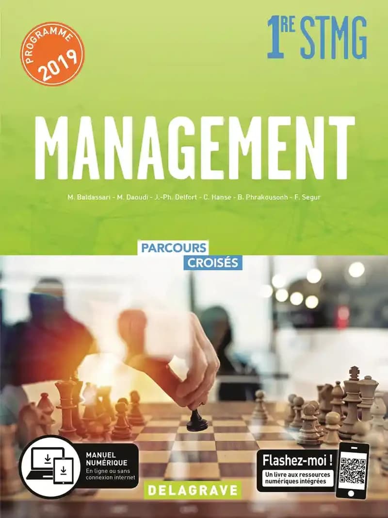 Management : 1ère STMG : programme 2019