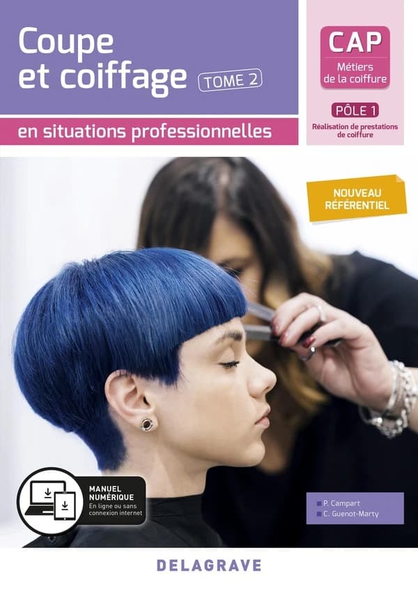 En situations professionnelles : coupe et coiffage Tome 2 en situations professionnelles ; CAP métiers coiffure ; pochette élève