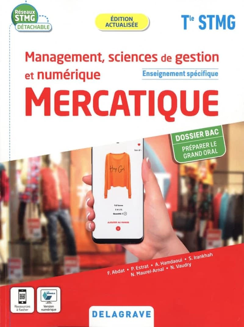 Mercatique : management, sciences de gestion et numérique : terminale STMG ; pochette de l'élève (édition 2022)