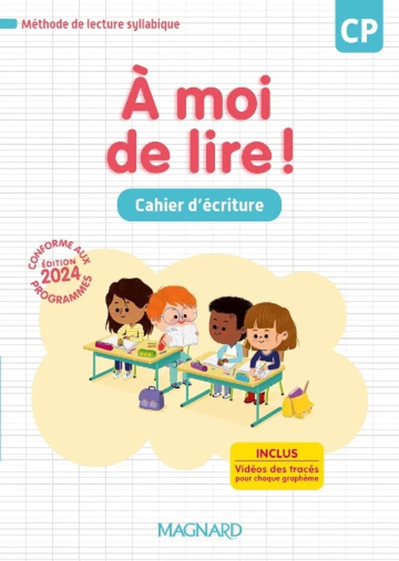 PACK A MOI DE LIRE CP - 2 MANUELS + 2 CAHIERS DE LECTURE DE COMPREHENSION & D'APPRENTISSAGE DU CODE + CAHIER D'ECRITURE (EDITION