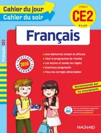 2016 CAHIER DU JOUR CAHIER DU SOIR FRANCAIS CE2 8 9 ANS