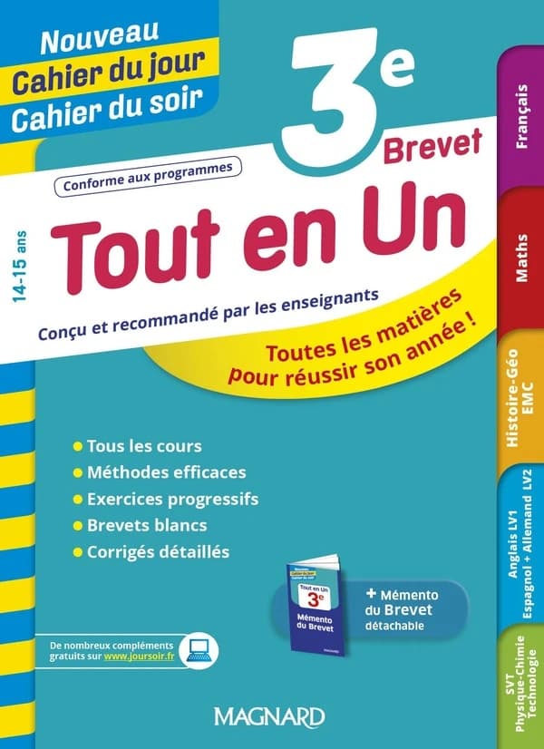Nouveau cahier du jour