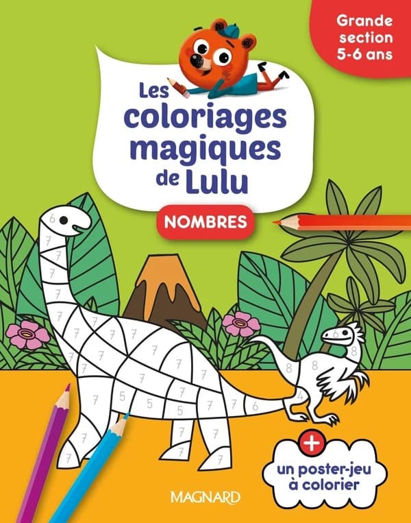 Nombres Grande section : Les coloriages magiques de Lulu