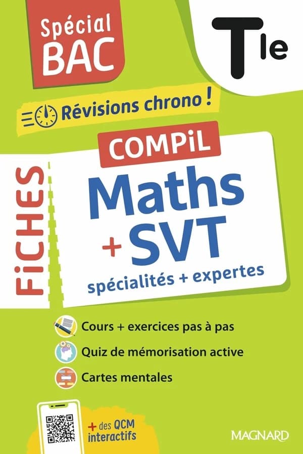 Fiches Compil Tle Maths SVT : Spécialités + expertes